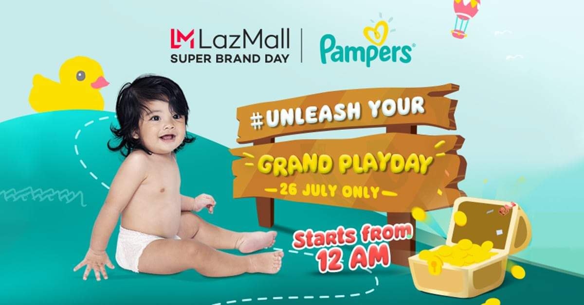 Lazada and Pampers Celebrate their Second Super Brand Day on July 26!